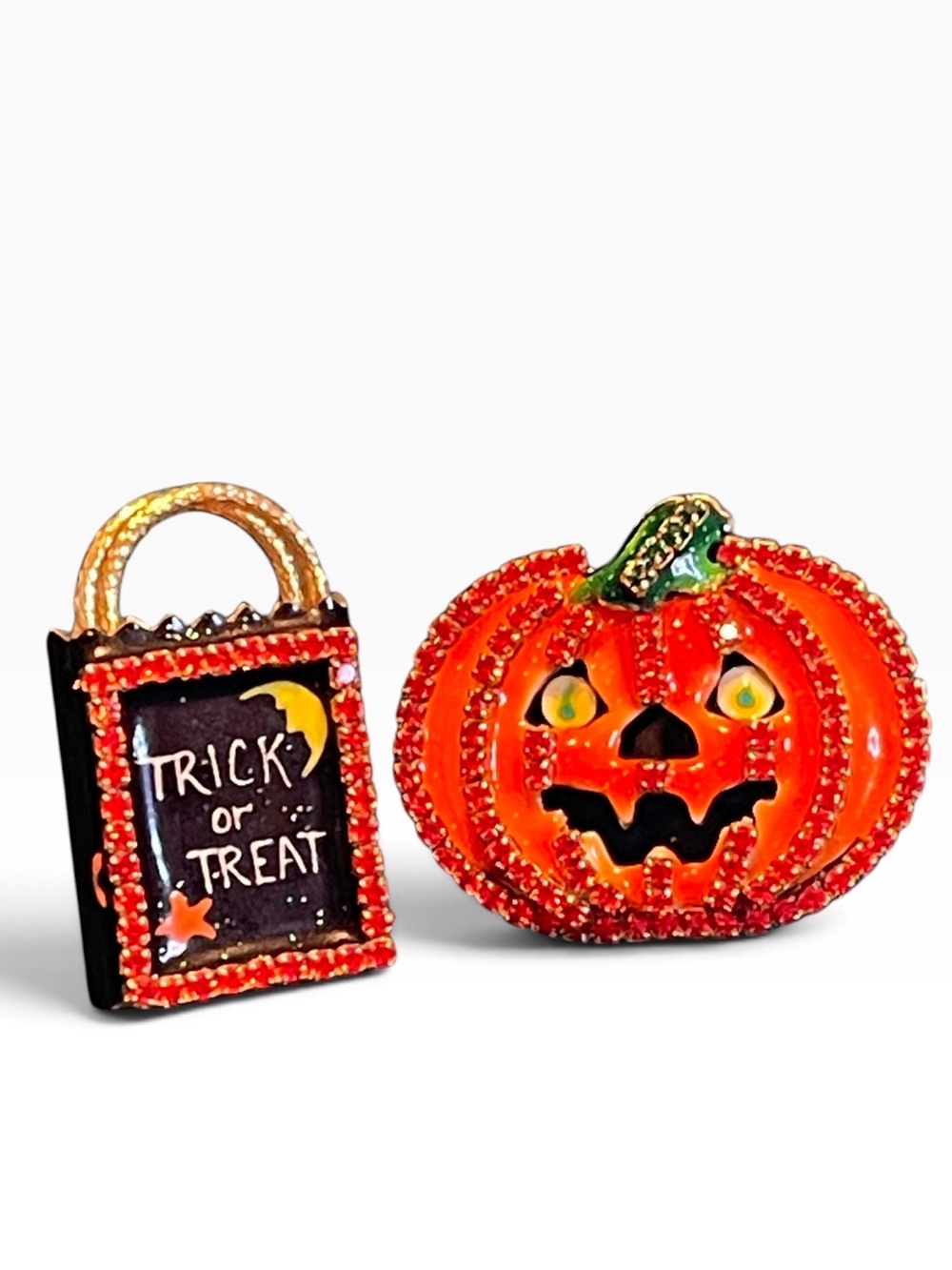 Vintage Lunch At The Ritz (LATR) Halloween Themed Clip On Earrings